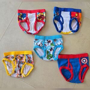 Kids Cartoon Character Underwear Set - Multicolor